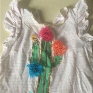Cactus t-shirt with Pom poms